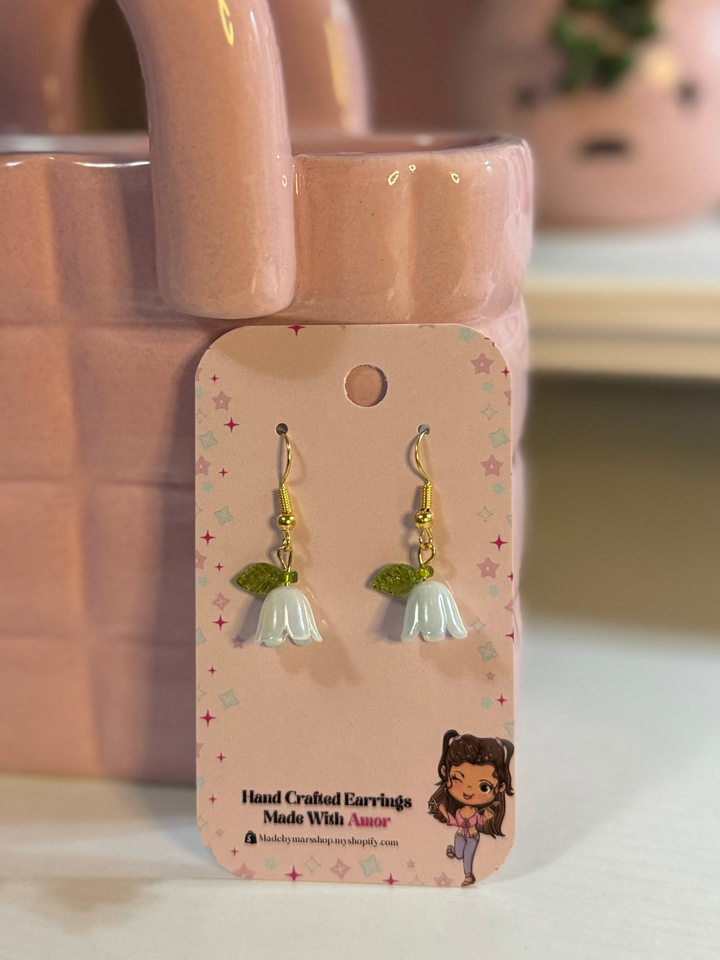 Blue Flower Earrings