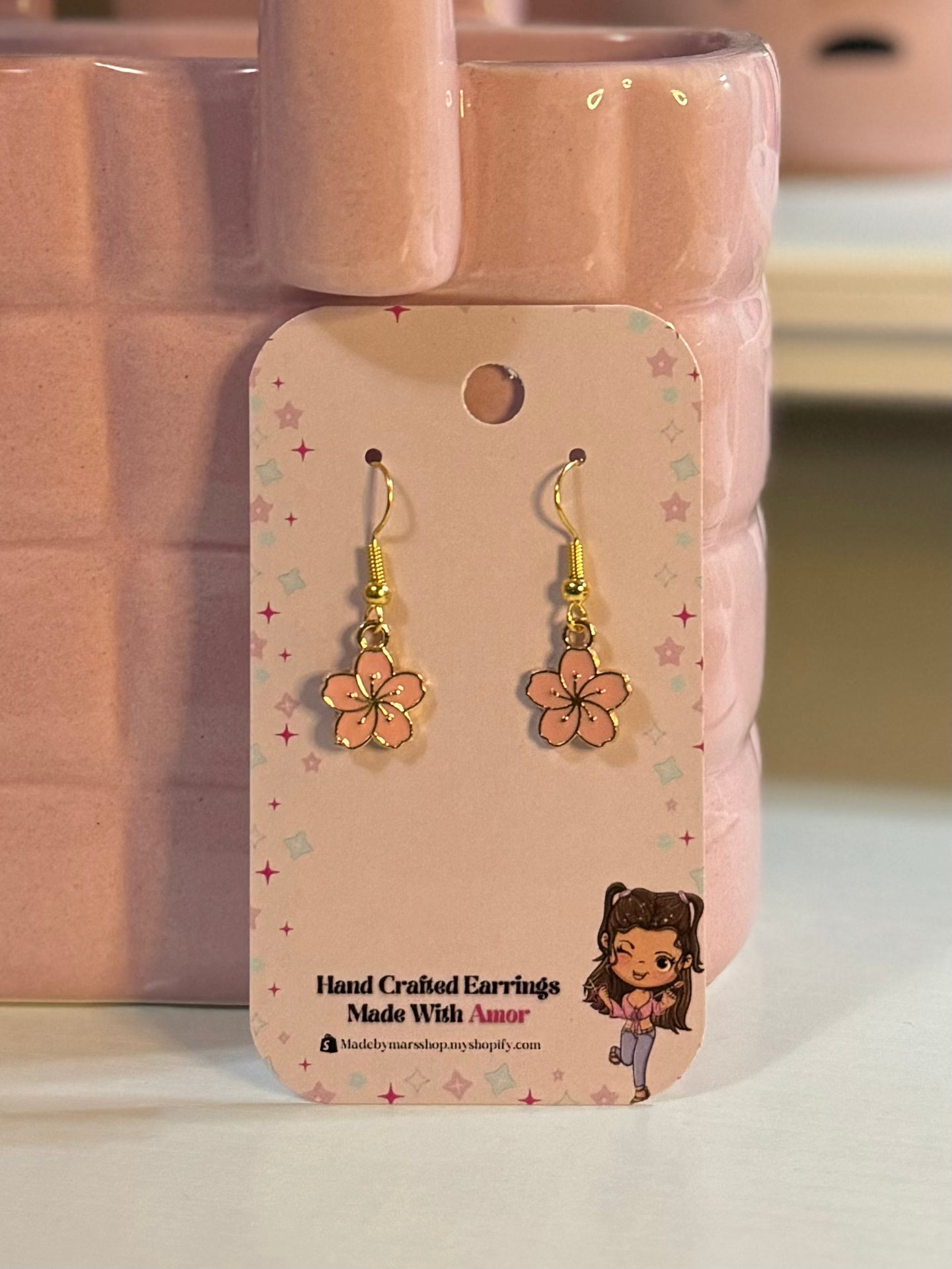 Pink Bloom Earrings
