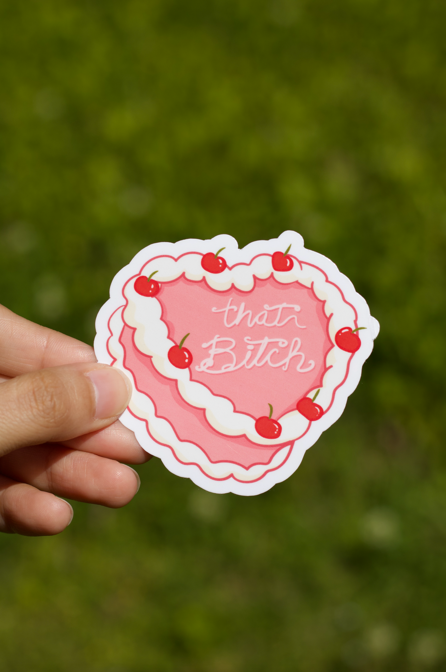 "That Bitch" Vintage Cake Sticker