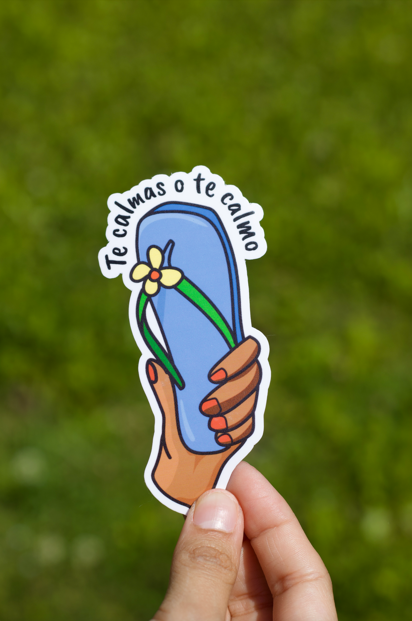 Te Calmas O Te Calmo Sticker