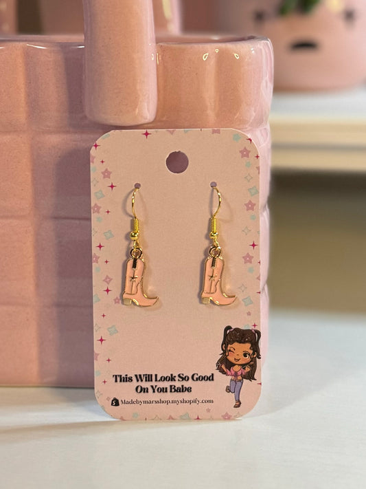 Pink Cowgirl Earrings