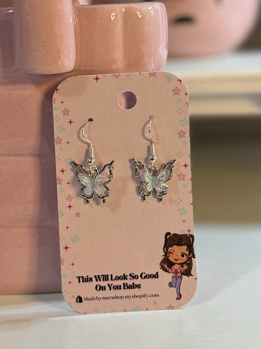 Metallic Butterfly Earrings
